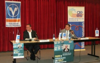 Antonio Polito e il collega Roberto Vivarelli 