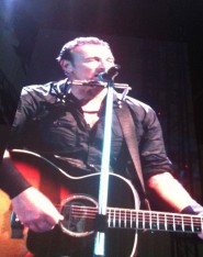Bruce Springsteen durante il concerto di Roma