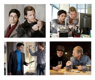 Henning Baum (a destra) e Maximilian Grill nei ruoli di Mick Brisgau e Andreas Kringge