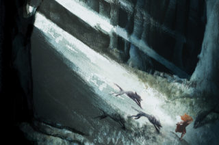 Dipinto raffigurante Cappuccetto Rosso