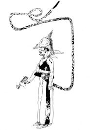 Salvagno - autoritratto con rimandi a vari fumetti